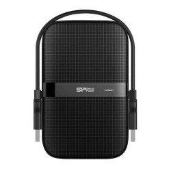 Dysk zewnętrzny HDD Silicon Power Armor A60 (2TB 2.5" USB 3.2 5400 obr/min Black SP020TBPHDA60S3A)