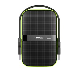 Dysk zewnętrzny HDD Silicon Power Armor A60 (4TB 2.5" USB 3.2 5400 obr/min Green-Black SP040TBPHDA60S3K)