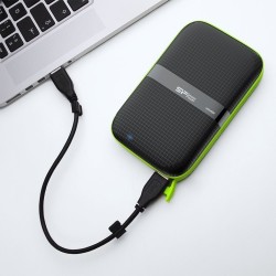 Dysk zewnętrzny HDD Silicon Power Armor A60 (4TB 2.5" USB 3.2 5400 obr/min Green-Black SP040TBPHDA60S3K)