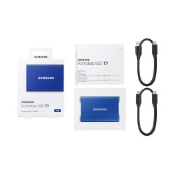 Dysk zewnętrzny SSD Samsung T7 (1TB USB 3.2 niebieski MU-PC1T0H/WW)