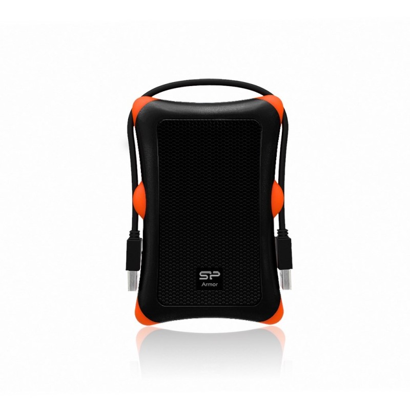 Dysk zewnętrzny HDD Silicon Power Armor A30 (1TB 2.5" USB 3.2 5400 obr/min Orange-Black SP010TBPHDA30S3K)