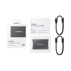 Dysk zewnętrzny SSD Samsung T7 (1TB USB 3.2 szary MU-PC1T0T/WW)