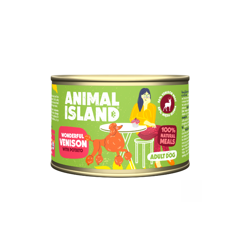 Animal Island Jeleń z Ziemniakami karma pies 410g