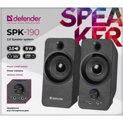 DEFENDER GŁOŚNIKI SPK-190 2.0 8W USB 65190