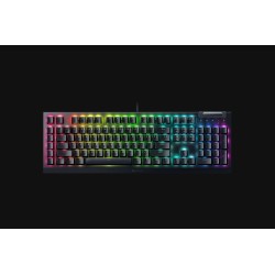 Mechaniczna klawiatura do gier Razer BlackWidow V4 X, żółty przełącznik, układ amerykański, przewodowy, czarny Razer