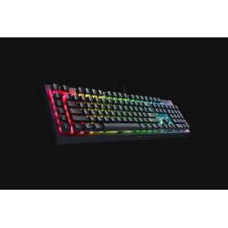 Mechaniczna klawiatura do gier Razer BlackWidow V4 X, żółty przełącznik, układ amerykański, przewodowy, czarny Razer