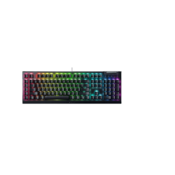 Mechaniczna klawiatura do gier Razer BlackWidow V4 X, żółty przełącznik, układ amerykański, przewodowy, czarny Razer