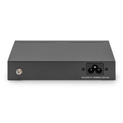 Digitus Przełącznik Gigabit Ethernet PoE, 4 porty PoE + 1 port uplink, dostępna moc zasilania PoE: 60 W