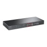 Switch PoE TP-LINK TL-SL1218MP (16x 10/100Mbps, 2x 10/100/1000Mbps) , Przełącznik niezarządzalny PoE, 16 portów 10/100 Mb/s, 2