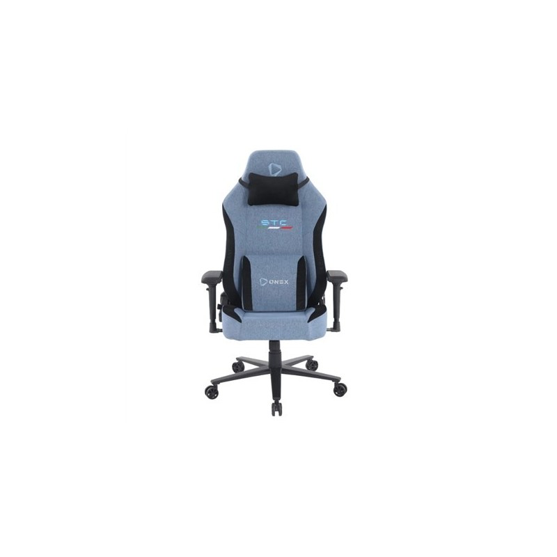 Onex Short Pile Linen Metal Nylon base | Gaming Chair | STC Elegant XL Series | Blue