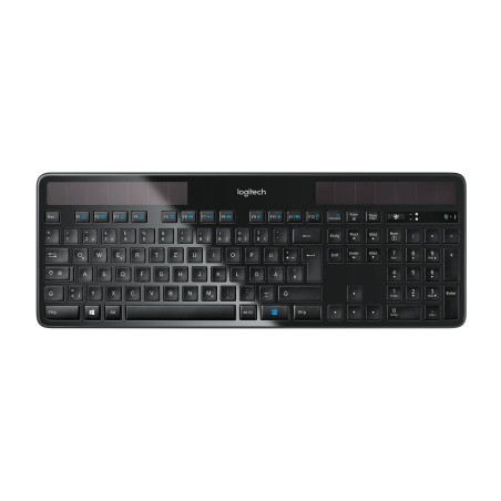 Logitech Wireless Solar Keyboard K750 klawiatura Uniwersalne RF Wireless QWERTZ Niemiecki Czarny