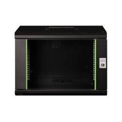Digitus Szafa sieciowa wisząca Unique 19" 7U rack 600x450, drzwi szyba, czarny, niedzielona, złożona, 100kg