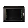 Digitus Szafa sieciowa wisząca Unique 19" 7U rack 600x450, drzwi szyba, czarny, niedzielona, złożona, 100kg