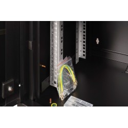 Digitus Szafa sieciowa wisząca Unique 19" 7U rack 600x450, drzwi szyba, czarny, niedzielona, złożona, 100kg