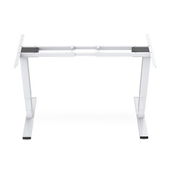 Stelaż biurka elektrycznego z regulacją wysokości, silnik dwustopniowy, biały