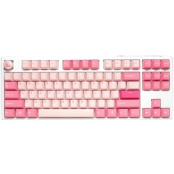 Ducky One 3 TKL Gossamer Pink klawiatura Gaming USB US English Różowy, Biały