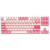 Ducky One 3 TKL Gossamer Pink klawiatura Gaming USB US English Różowy, Biały