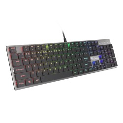 GENESIS Thor 420 RGB klawiatura Gaming USB AZERTY US English Srebrny