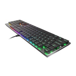 GENESIS Thor 420 RGB klawiatura Gaming USB AZERTY US English Srebrny