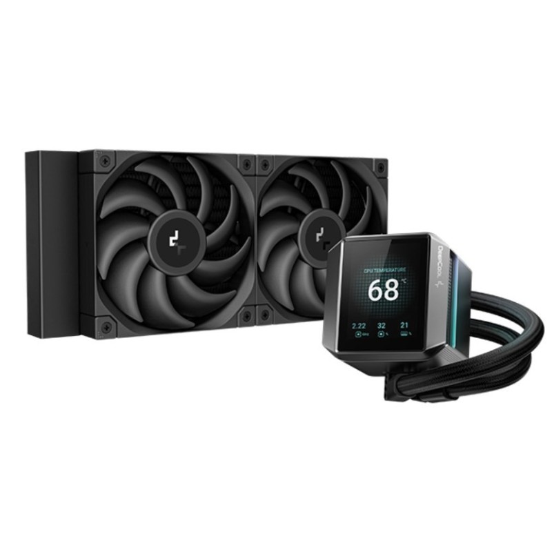 DeepCool MYSTIQUE 240 Procesor Chłodnica cieczy all-in-one 12 cm Czarny 1 szt.