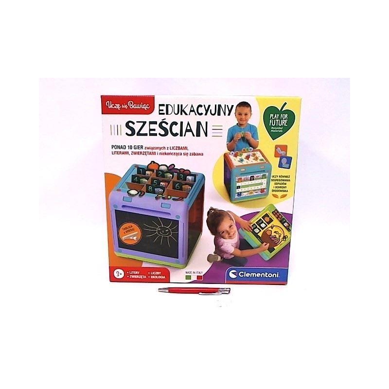 Gra edukacyjna Sze?cian Literki Liczby Zwierz?ta Eko CLEMENTONI 50695 Gra edukacyjna Sze?cian Literki Liczby Zwierz?ta Eko CLEMENTONI 50695