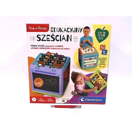 Gra edukacyjna Sze?cian Literki Liczby Zwierz?ta Eko CLEMENTONI 50695