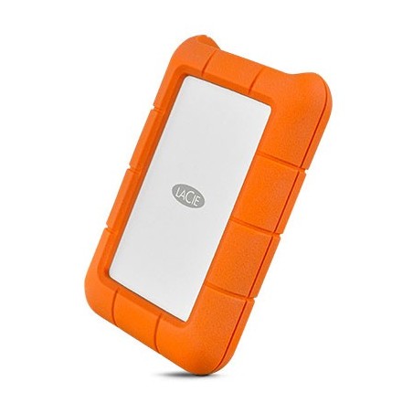LaCie Rugged USB-C zewnętrzny dysk twarde 2 TB 2.5" USB Type-C 3.2 Gen 1 (3.1 Gen 1) Pomarańczowy, Srebrny