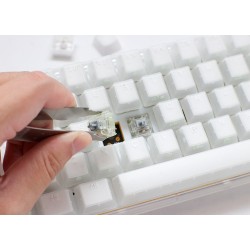 Ducky One 3 Aura White Mini Kailh Jel US klawiatura Gaming USB QWERTY Amerykański międzynarodowy Biały