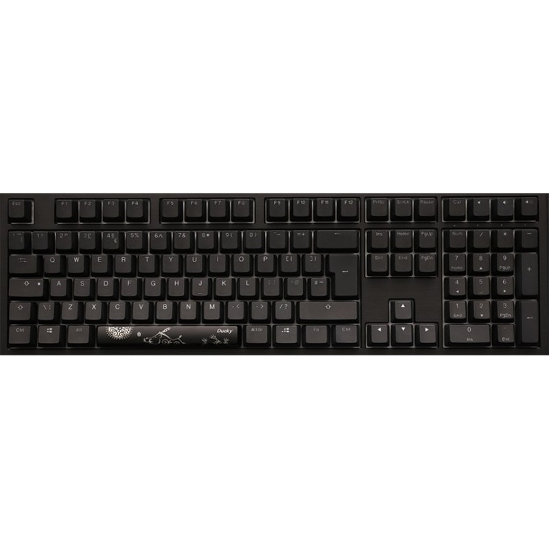 Ducky Shine 7 klawiatura Dołączona myszka Gaming USB Niemiecki Czarny