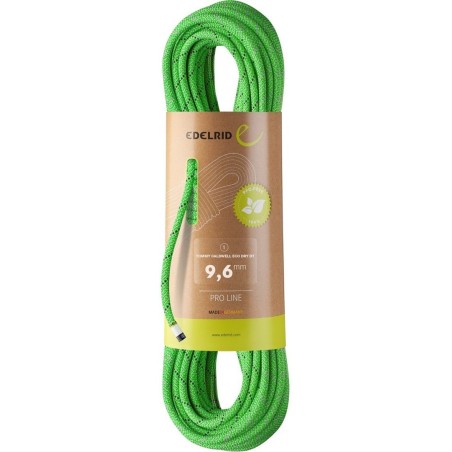 Lina tommy caldwell eco dry dt 9,6mm 60m-neon green EDELRID