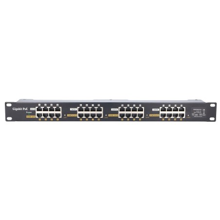 Extralink Gigabit PoE Injector 16 Portowy 16x 1000Mb/s RJ45, Obudowa Rack