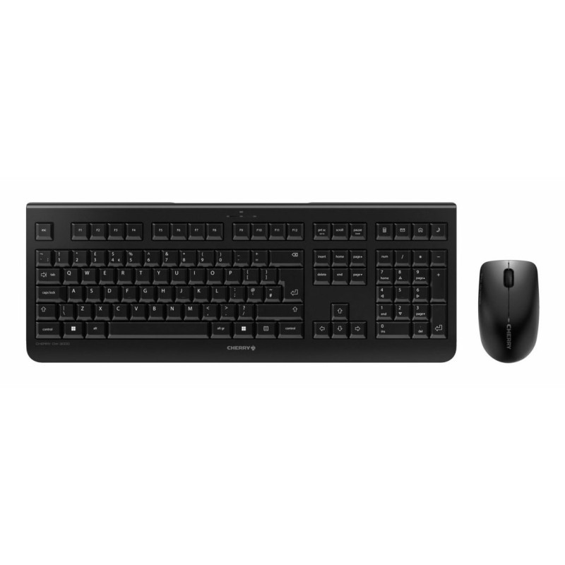 CHERRY DW 3000 klawiatura Dołączona myszka Dom/Biuro RF Wireless QWERTY British English Czarny