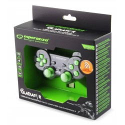 Gamepad bezprzewodowy Esperanza GLADIATOR EGG108G (PC, PS3 kolor czarny)