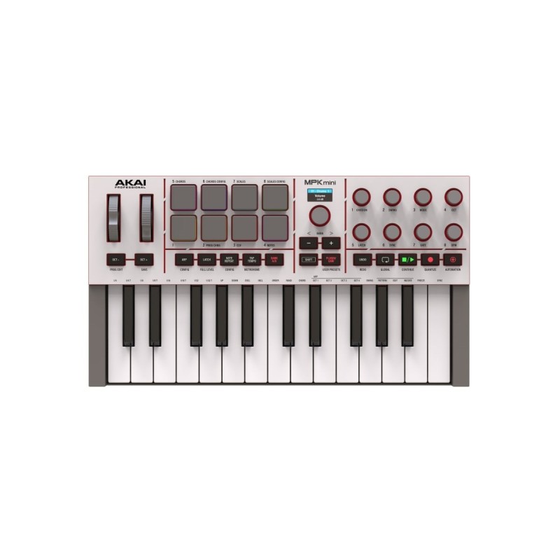 AKAI MPK MINI 4 WHITE - Mini klawiatura sterująca