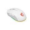 MSI CLUTCH GM11 WHITE myszka Oburęczny USB Typu-A Optyczny 5000 DPI