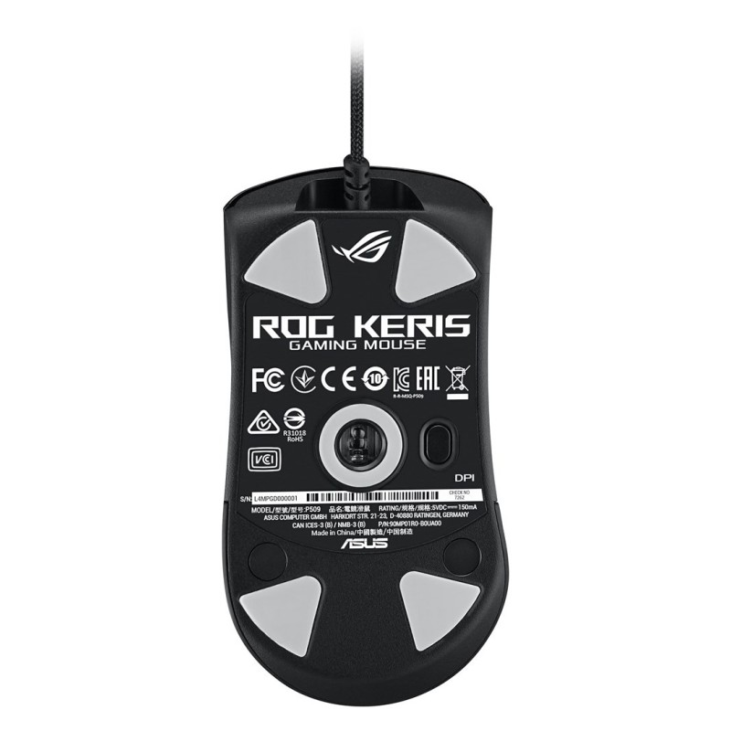 ASUS ROG Keris myszka Gaming Po prawej stronie RF Wireless + USB Type-A 16000 DPI