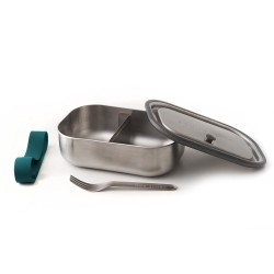 BB-Lunch box stalowy L, morski