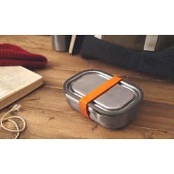 BB-Lunch box stalowy L, pomarańczowy