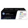 HP 201X – zestaw 3 oryginalnych wkładów z tonerem LaserJet XL, błękitny/purpurowy/żółty