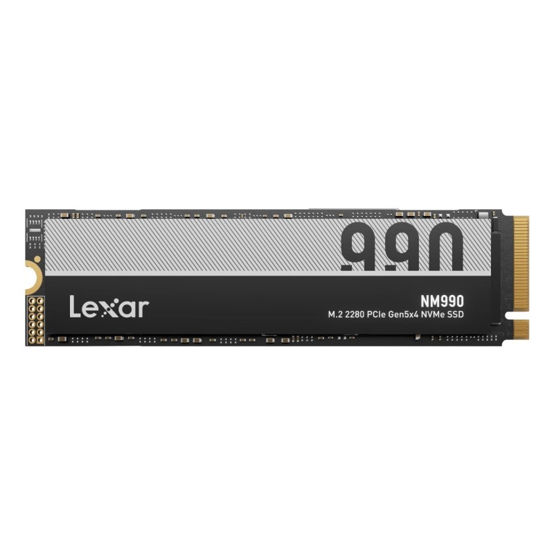 Dysk SSD Lexar | Zobacz materiał NM990 | 2000 GB | Format dysku SSD M.2 2280 | Interfejs dysku półprzewodnikowego PCIe Gen 5x4 |