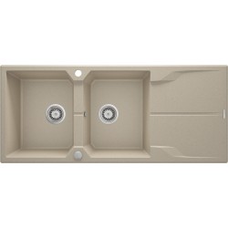 Zlewozmywak granitowy 2-komorowy z ociekaczem ZQN_7213