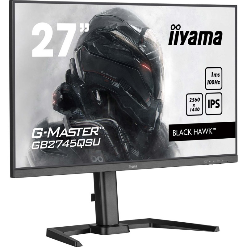 iiyama G-MASTER GB2745QSU-B2 monitor komputerowy 68,6 cm (27") 2560 x 1440 px Wide Quad HD LED Czarny