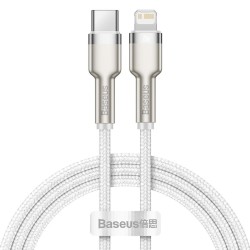 BASEUS KABEL USB-C LIGHTNING CAFULE PD 1M BIAŁY