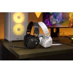 Corsair CA-9011296-EU słuchawki/zestaw słuchawkowy Bezprzewodowy Opaska na głowę Gaming Bluetooth Biały