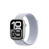Zegarek Apple Watch Series 10 GPS 46mm Srebrna aluminiowa koperta z pętlą sportową - Blue Cloud