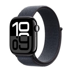 Zegarek APPLE Watch Series 10 GPS 42mm Kruczoczarna aluminiowa koperta z atramentową pętlą sportową
