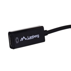 Adapter Lanberg AD-0005-BK (Mini DisplayPort M - HDMI F 0,20m kolor czarny)