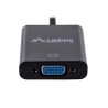 Adapter Lanberg AD-0017-BK (HDMI M - D-Sub (VGA) F 0,20m kolor czarny)