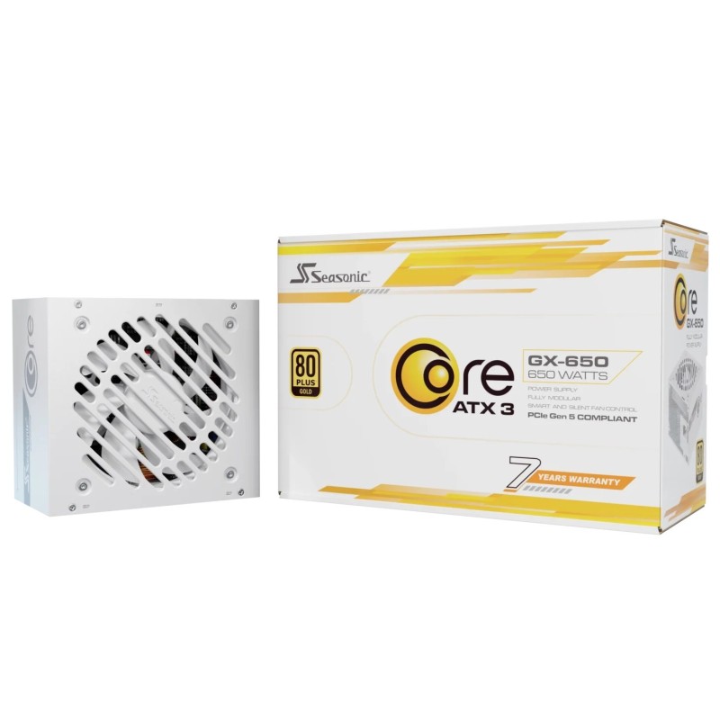 Zasilacz 650W Core SRP-CGX651-A5A32SF-W ATX 3.1 80+ Gold