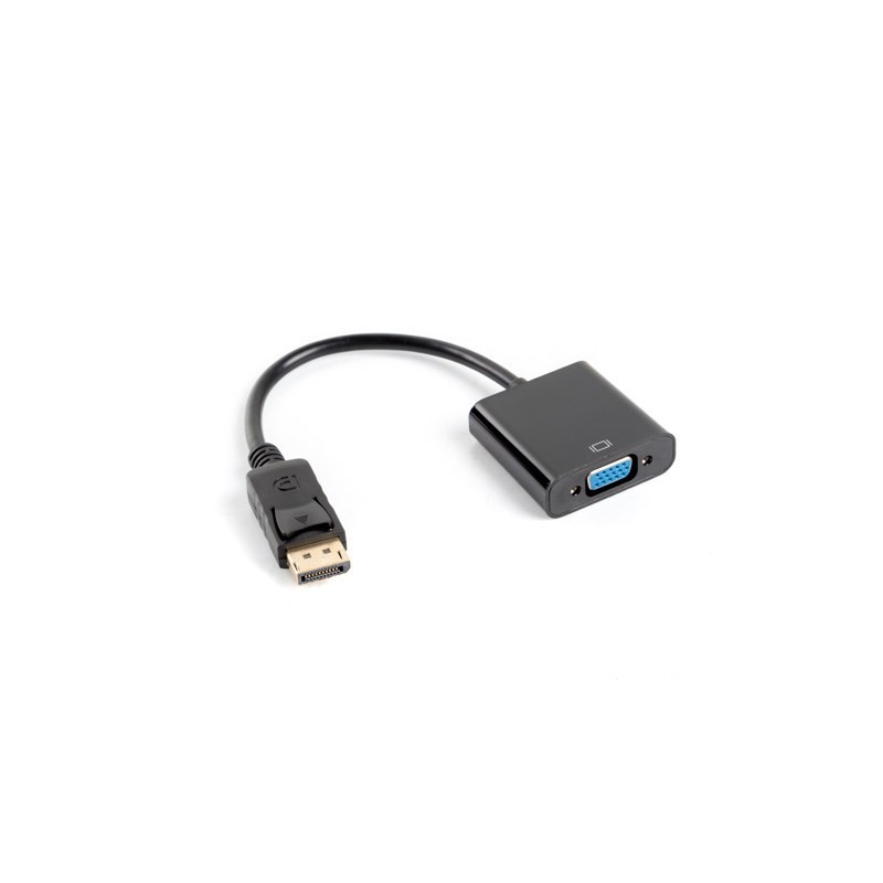 Adapter Lanberg AD-0002-BK (DisplayPort M - D-Sub (VGA) F 0,20m kolor czarny)